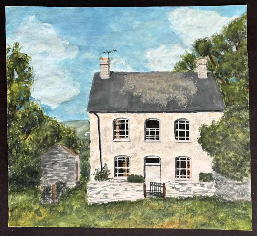 Painting of Troedyrhiw by Marie Robinson, Artist Painting of Troedyrhiw by Marie Robinson, Artist